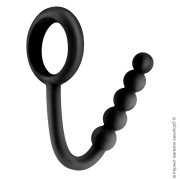 Анальные шарики - эрекционное кольцо и анальная цепочка ball cinch with anal bead фото
