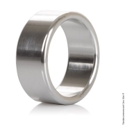 Кольца и насадки - широкое металлическое эрекционное кольцо calexotics alloy metallic ring m  фото