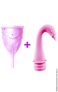 Менструальные чаши - менструальная чаша s/l с переносным душем фото