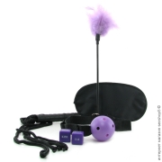 Плетки флоггеры и метелки - сексуальный набор для bdsm игр bedroom lover's kit фото