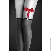 Чокеры и портупеи - гартер на ногу bijoux pour toi with bow red сексуальная подвязка с бантиком экокожа фото