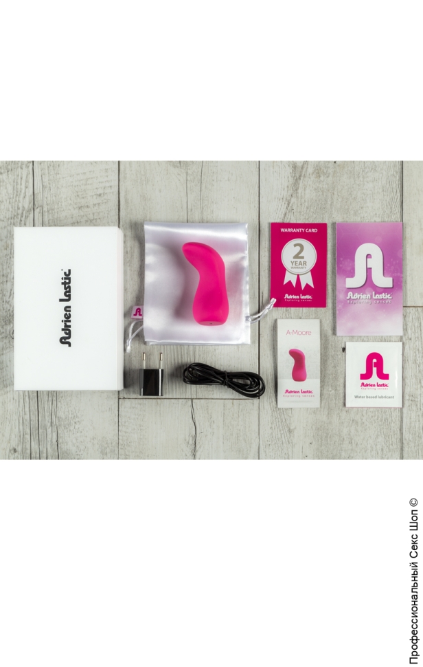 Стимулятор клитора и интимных зон Adrien Lastic Caress с 5 насадками, розовый  11091 - Adrien Lastic - Классические вибраторы - Купить
