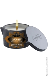 Фото масажна свічка з ароматом мигдалю ignite massage candle 170gr в профессиональном Секс Шопе