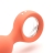 KisToy Orville - Анальная вибропробка, 12.8х3 см (оранжевая)
