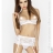Сексуальный комплект - OFELIA SET WITH OPEN BRA white