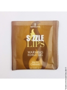 Масла и косметика для секса и интима (страница 6) - массажный гель-пробник sensuva - sizzle lips salted caramel фото