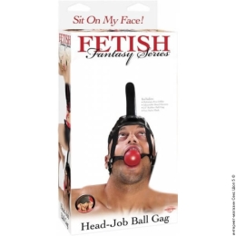 Фото кляп страпон на голову з червоним кулькою head job ball gag в профессиональном Секс Шопе