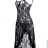 Мини-платье черного цвета с цветочным орнаментом