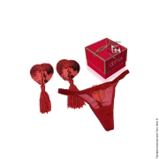 Женские сексуальные трусики шортики и эротические стринги - трусики з наклейками для сосків  фото