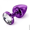 Пробка Diogol ANNI round purple 35мм з кристалом Сваровські
