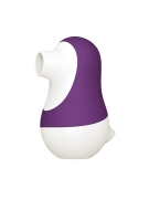 Вакуумный стимулятор - мистер факер pinguino - 2в1 вакуумный стимулятор с подвижным язычком, 9.4x6.2 см (фиолетовый) фото