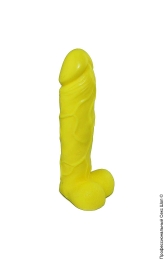 Фото крафтовое мыло-член с присоской - чистый кайф yellow в профессиональном Секс Шопе