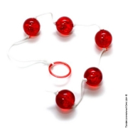 Массажеры для простаты - пластикові анальні кульки на нитці anal beads фото