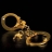 Металлические наручники FF GOLD METAL CUFFS