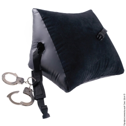 Фото надувна подушка з наручниками deluxe position master with cuffs в профессиональном Секс Шопе