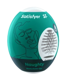 Фото satisfyer masturbator egg single naughty - мастурбатор яйцо, 7х5.5 см (зеленый) в профессиональном Секс Шопе