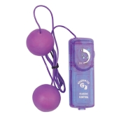 Купить вагинальные шарики для начинающих - вагінальні кульки vibrating balls jelly lavender фото
