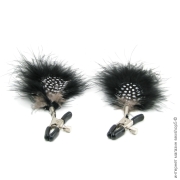 Интимные украшения - ніжні затискачі для сосків feather nipple clamps фото