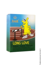 Фото презервативи з подовжують ефектом.amor long love, 3 шт. в профессиональном Секс Шопе