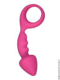 Фото пробка с кольцом adrien lastic budy pink 2,5см в профессиональном Секс Шопе