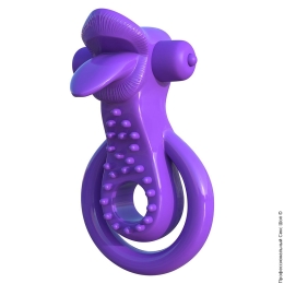 Фото стимулятор клітора і ерекційне кільце lovely licks couples ring purple в профессиональном Секс Шопе