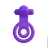 Стимулятор клитора и эрекционное кольцо Lovely Licks Couples Ring Purple