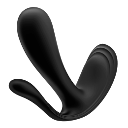 Фото satisfyer top secret + вибратор с двумя моторами для точки g и анальной стимуляции, 11х3 см (чёрный) в профессиональном Секс Шопе