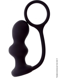 Фото анальна пробка з ерекційне кільце menzstuff ass jacker, black в профессиональном Секс Шопе