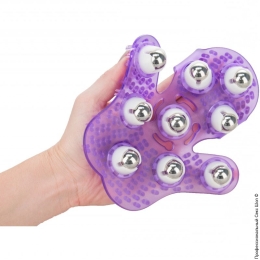 Фото рукавичка для масажу simple & true roller balls massager в профессиональном Секс Шопе
