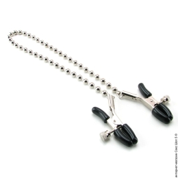 Фото затискачі для сосків nipple clamps silver beaded в профессиональном Секс Шопе