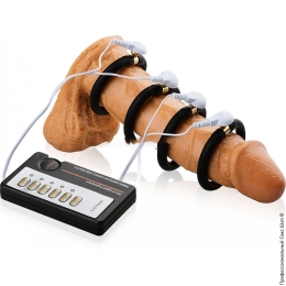 Фото кольца для электростимуляции пениса и яичек в профессиональном Секс Шопе