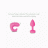 Gvibe Gkit - великолепный набор анальная пробка + вибратор на палец (розовый)