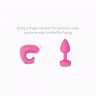 Gvibe Gkit - великолепный набор анальная пробка + вибратор на палец (розовый) - Gvibe Gkit - великолепный набор анальная пробка + вибратор на палец (розовый)
