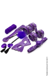 Фото шкіряний бдсм-набір - purple power в профессиональном Секс Шопе