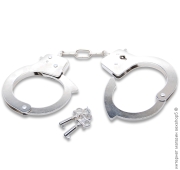 Садо-мазо (БДСМ) игрушки и аксессуары - наручники металлические ffs oficial handcuffs metal фото