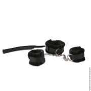 Комплекты и наборы BDSM аксессуаров - комплект для бондажа: ошейник и наручники фото