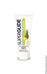 Фото їстівний лубрикант на водній основі - superglide pineapple, 75 мл в профессиональном Секс Шопе