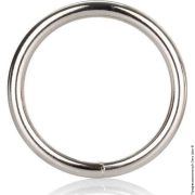Кільця і ласо на член - металеве ерекційне кільце calexotics silver ring large фото