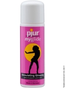Интимная косметика Pjur из Германии - возбуждающая смазка с согревающим эффектом pjur my glide, экстракт женьшеня, 30 мл фото