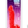 Фалоімітатор Doc Johnson Jelly Jewels - Cock and with Balls Suction Cup - Фалоімітатор Doc Johnson Jelly Jewels - Cock and with Balls Suction Cup