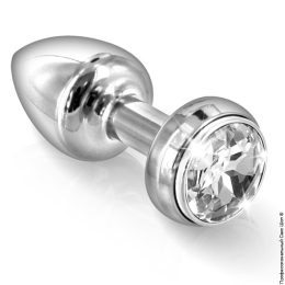 Фото анальна страза з вібрацією з кристалом swarovski diogol annixitting silver в профессиональном Секс Шопе