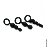 Комплект анальних іграшок Satisfyer Plugs black (set of 3) - Комплект анальних іграшок Satisfyer Plugs black (set of 3)