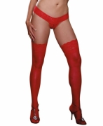 Чулки - dreamgirl - чулки с широкой резинкой, s-l (красные) фото