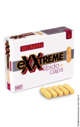 Фото капсулы для повышения либидо для женщин exxtreme 5 шт в упаковке в профессиональном Секс Шопе