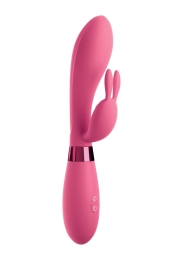 Фото pipedream omg selfie silicone vibrator - яркий вибратор-кролик, 10х3.8 см в профессиональном Секс Шопе