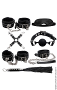 Первый секс шоп (сторінка 51) - бдсм-набір з натуральної шкіри - black obedience фото