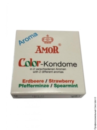 Фото насадки ароматизовані - amor color 2шт. в профессиональном Секс Шопе