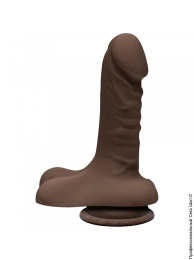 Фото фалоімітатор doc johnson the d - super d chocolate, діаметр 3,8см в профессиональном Секс Шопе