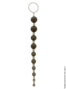 Анальные пробки (страница 16) - черная анальная цепочка oriental jelly butt beads, 26см фото