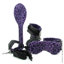 Фото комплект фіксаторів cheetah bondage kit в профессиональном Секс Шопе